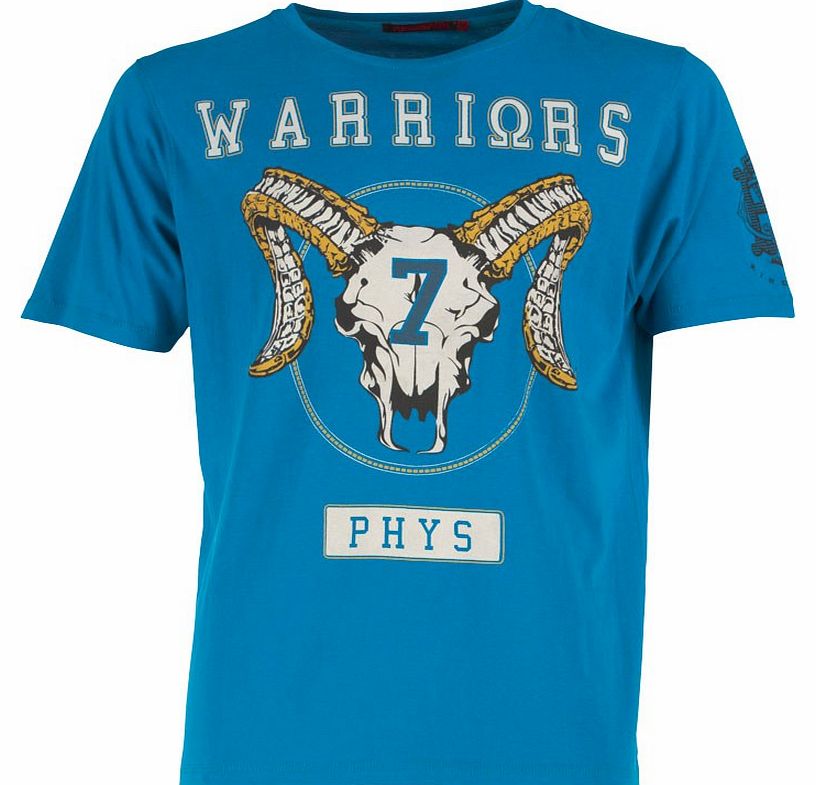 Mens Horns T-Shirt Royal