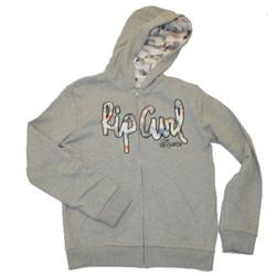 Rip Curl Boys Guten Tag Zip Hoody - Cement Marle