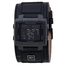 Rip Curl Bronx Lth Digital Tide Watch - Midnight