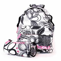 Girls Scrawl 19l BackPack - Optical White