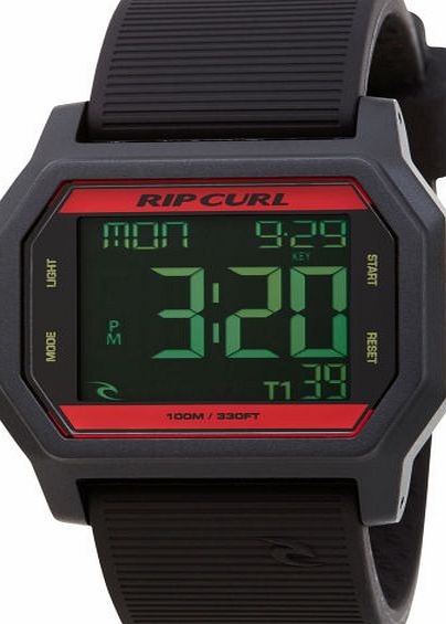 Rip Curl Mens Rip Curl Atom Digital Watch - Rasta