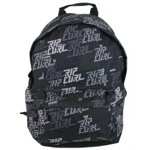 Mens Rip Curl Comic Dots Dome Backpack Black