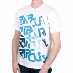 Mens Rip Curl Mick Tee Optical White