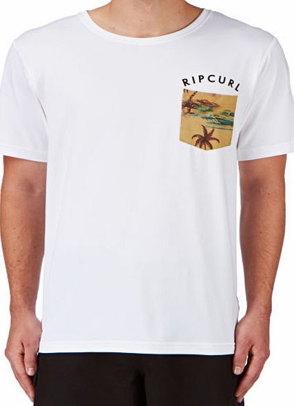 Rip Curl Mens Rip Curl Short Sleeve Surf Tee - White