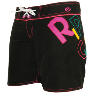 Ladies Ripcurl Corpo Boardshort. Solid Black