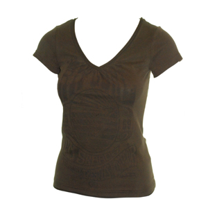 Ladies Ripcurl Tropiclia Rosy Tee Shirt. Coffee