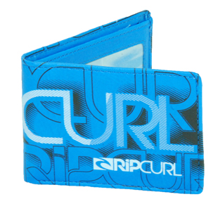 Mens Ripcurl Shock Up 2 Pu Wallet. Brilliant Blue