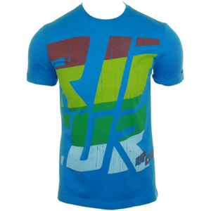 Mens Ripcurl Represent Tee Shirt. Blue