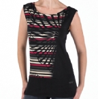 Womens Euphoria Wide Neck T-Shirt Solid Black