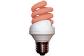 Ritelite HELIX18BCRD / Red Micro Helix Spiral CFL Lamp