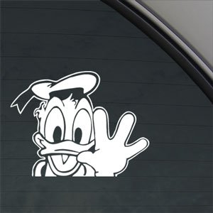 Ritrama DISNEY Decal DONALD DUCK Car Truck Window Sticker