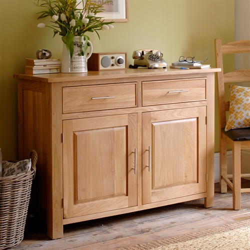 Rivermead Oak Large 2 Door 2 Drawer Sideboard