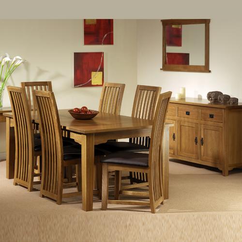 Riverwell Fine Oak Range 02. Riverwell Oak Dining Set (5`Table   Sideboard)