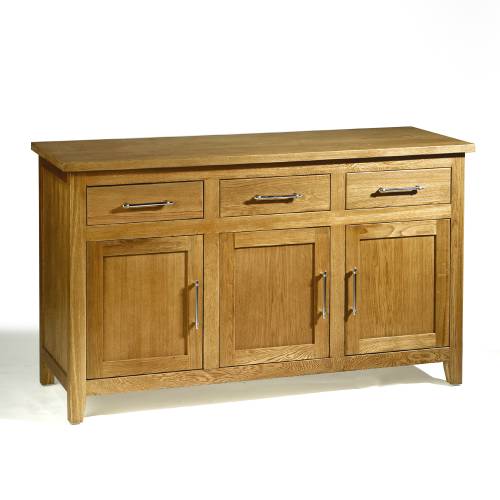 Riverwell Oak Sideboard (Chrome Handles)