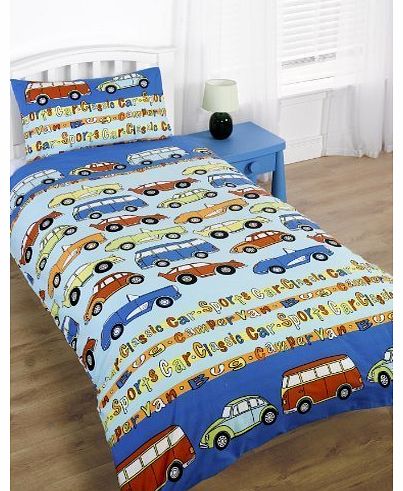 RJ BRUM BRUM Cars Brum Brum Single Duvet Cover and Pillowcase Set