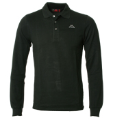 Black Long Sleeve Polo Shirt