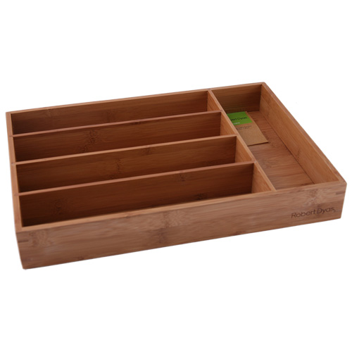 Robert Dyas Bamboo Cutlery Tray