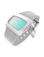 Curvo - Ladies`Stainless Steel Mesh Bracelet Dress Watch