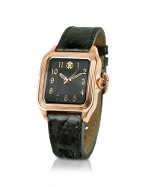 Venom - Ladies Black Gold Plated Dress Watch