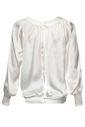 ROBIN Open Back Satin Blouse