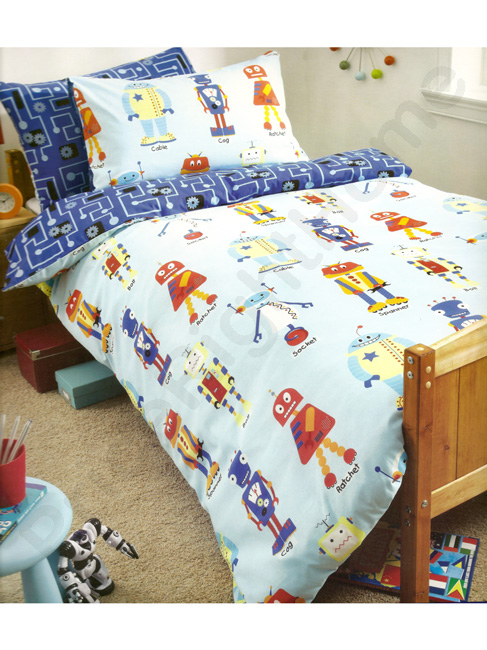 Robots Double Duvet Cover and Pillowcase Set