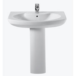 Roca Senso Pedestal Basin (580mm Single tap-hole)