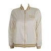 College Track Jacket (Off White)-Medium