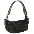 Roccobarocco Black Signature Hobo Bag