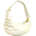 Roccobarocco Off White Soft Leather Hobo Bag