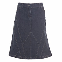 Rocha.John Rocha Blue denim panel skirt