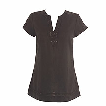 Rocha.John Rocha Chocolate embellished long tunic