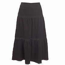 Rocha.John Rocha Chocolate tiered cord skirt