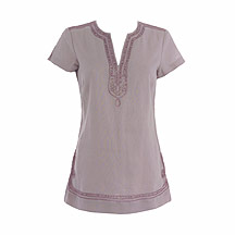 Rocha.John Rocha Embellished linen tunic