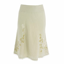 Rocha.John Rocha Natural embellished skirt