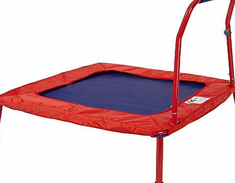 Rocket Bunny Junior Trampoline Kids Outdoor Indoor Mini Trampoline with Safety Support Handle