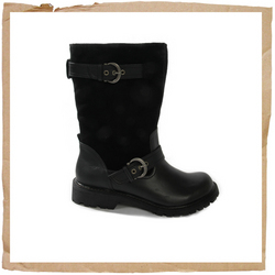 Rocket Dog Mid Biker Boot Black