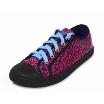 Pink Leopard Print Lace Ups