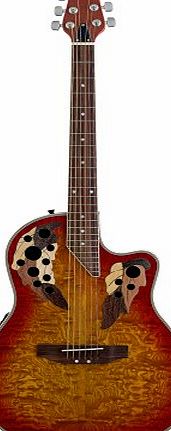 Rocket  EAGC44CH Shallow Cutaway Electro Acoustic Guitar - Cherry