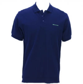 Double Pique Polo - Navy