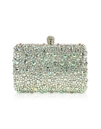 Rodo Swarovski Crystal Evening Hard Clutch w/Chain