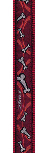 rogz Beach Bum Range - Bones on Red Design:Collar