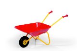 Rolly Red Metal Wheelbarrow