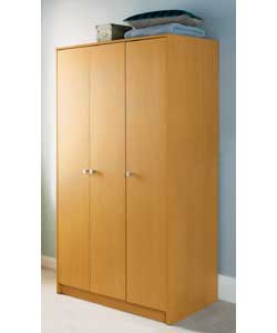 Roma 3 Door Wardrobe - Pine