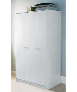 Roma 3 Door Wardrobe - White