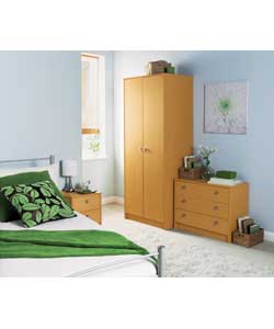 Roma 3 Piece 2 Door Wardrobe Bedroom Furniture