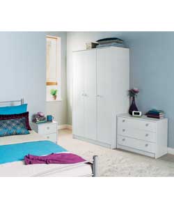 Roma 3 Piece 3 Door Wardrobe Bedroom Furniture