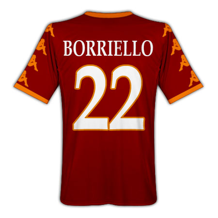 Roma Kappa 2010-11 Roma Kappa Home Shirt (Borriello 22)