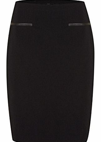 Roman Originals Roman Womens Ponte Pencil Skirt Ladies Black Size 14