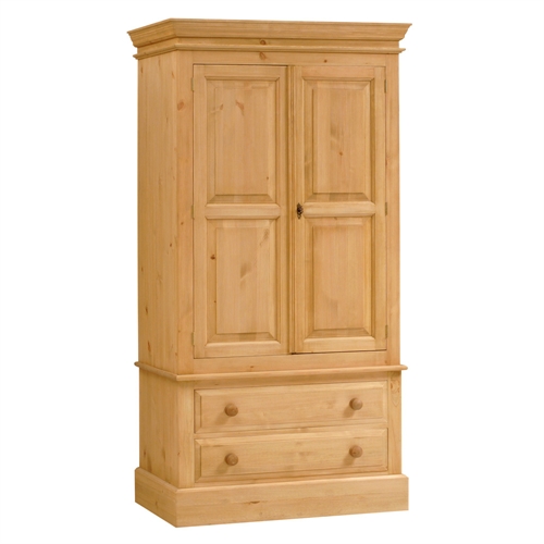 Romney Pine Romney Gents 2 Drawer Wardrobe 920.009