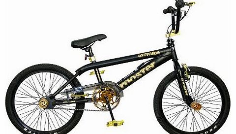 Rooster Attitude Matt BMX Bike - Black/Gold